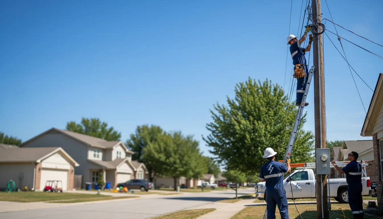 Residential electrician providing installation services in Little Rock, AR